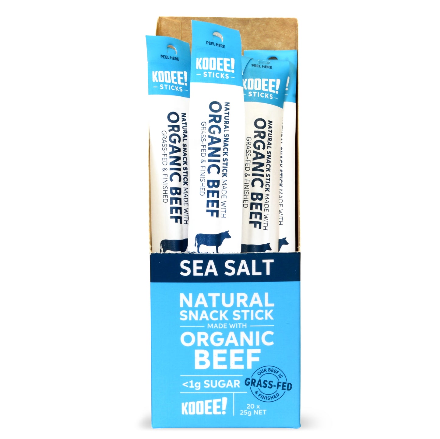 Sea Salt | Organic Beef Sticks (20 Sticks)