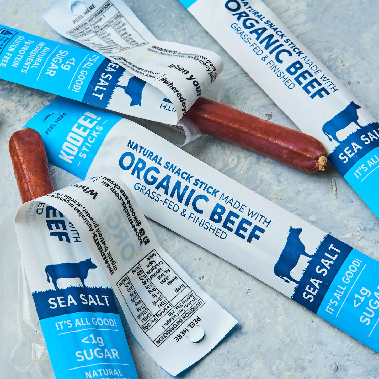 Sea Salt | Organic Beef Sticks (20 Sticks)